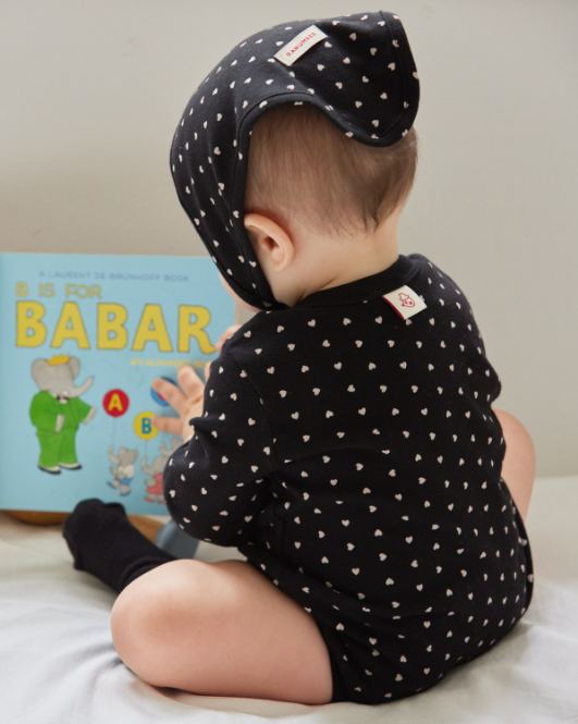 RAWUMBER Heart kong baby suit