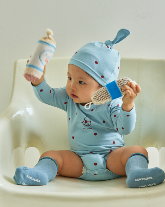 RAWUMBER Signature dot baby suit