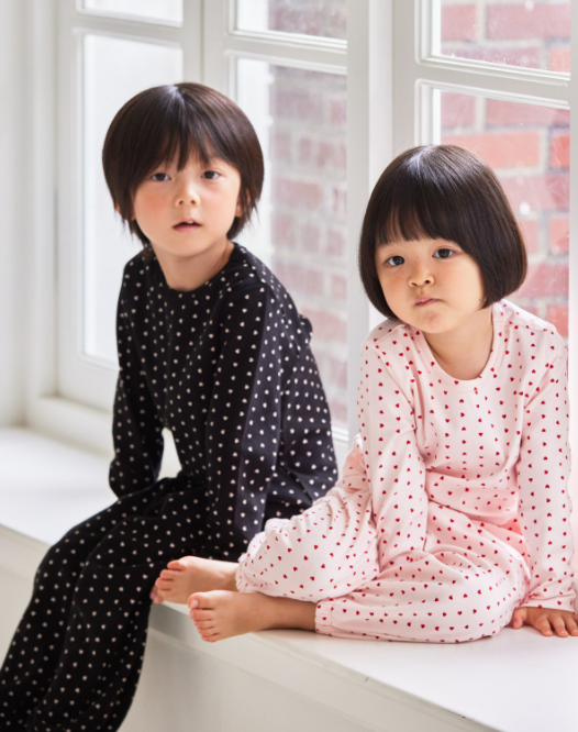 RAWUMBER Heart kong kids home wear