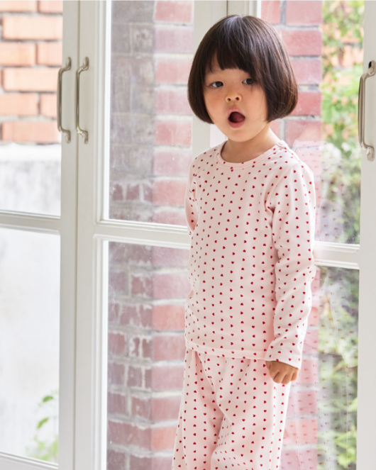 RAWUMBER Heart kong kids home wear