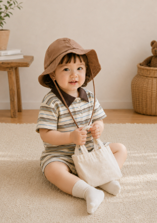 UBMOM Essen collar stripe suit
