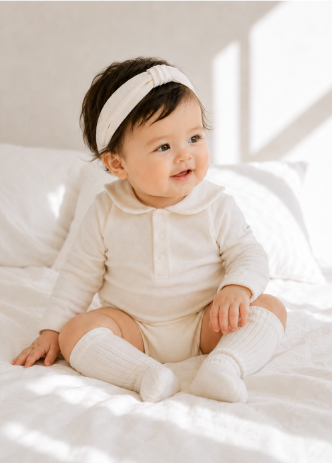 UBMOM Bebe blanc sailor bodysuit