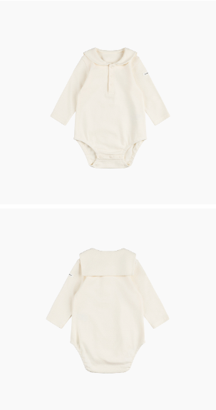 UBMOM Bebe blanc sailor bodysuit