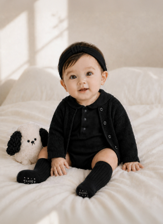 UBMOM Bebe blanc sailor bodysuit