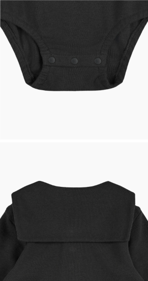 UBMOM Bebe blanc sailor bodysuit