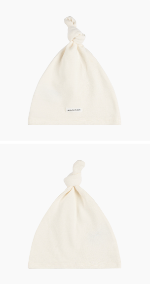 UBMOM Bebe blanc beanie