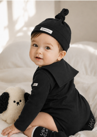 UBMOM Bebe blanc beanie