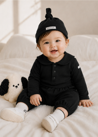 UBMOM Bebe blanc beanie