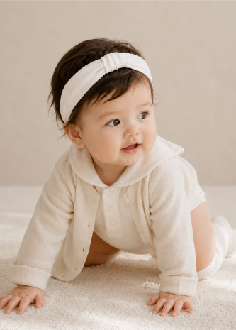 UBMOM Bebe blanc hair band