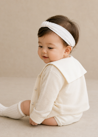 UBMOM Bebe blanc hair band