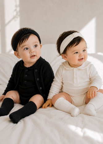 UBMOM Bebe blanc hair band