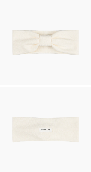 UBMOM Bebe blanc hair band