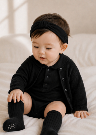UBMOM Bebe blanc hair band