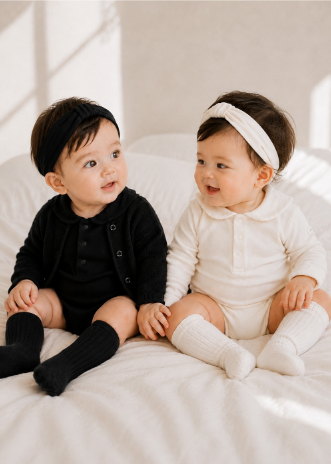 UBMOM Bebe blanc hair band