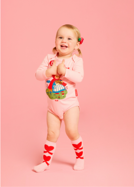 BEBE DE PINO All over garden girl baby bodysuit set