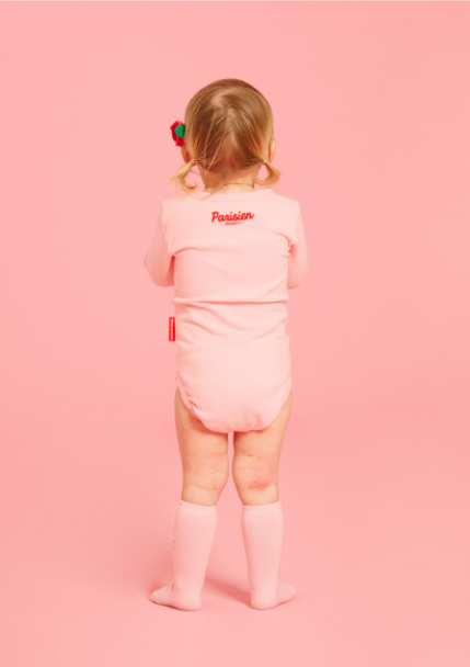 BEBE DE PINO All over garden girl baby bodysuit set