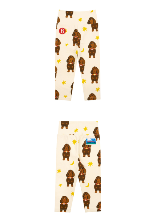 BEBE DE PINO All over dachshund baby bodysuit set