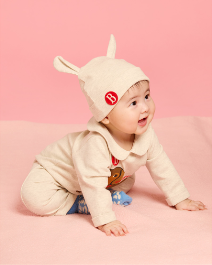 BEBE DE PINO Dachshund newborn overall set