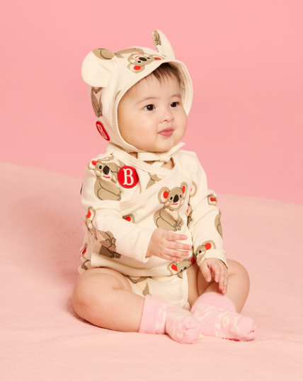 BEBE DE PINO Parisien pink newborn socks set