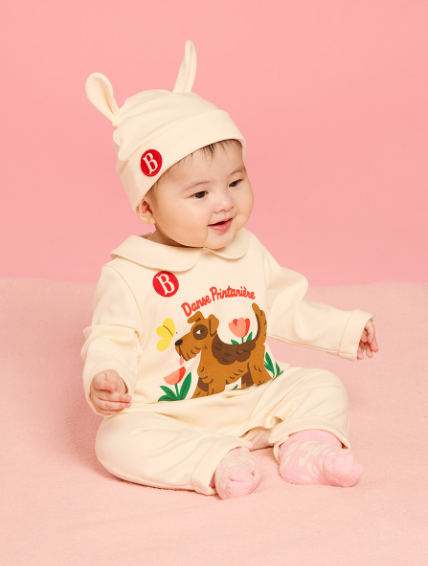 BEBE DE PINO Parisien pink newborn socks set