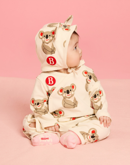 BEBE DE PINO All over koala newborn overall set