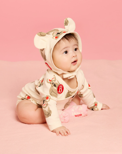 BEBE DE PINO All over koala newborn overall set