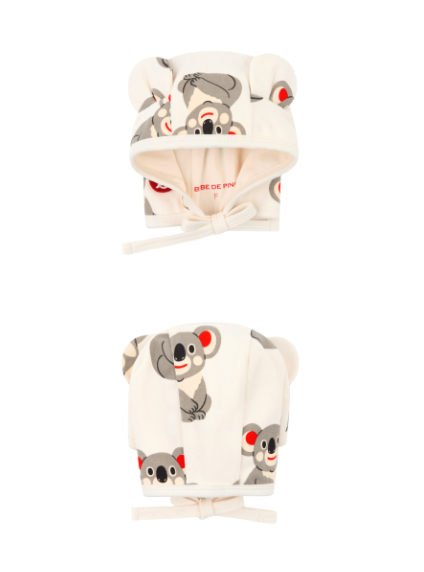 BEBE DE PINO All over koala newborn overall set