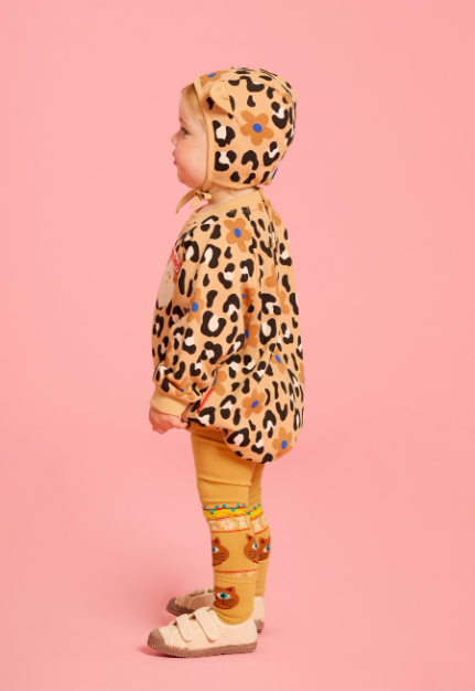 BEBE DE PINO All over leopard baby bodysuit set
