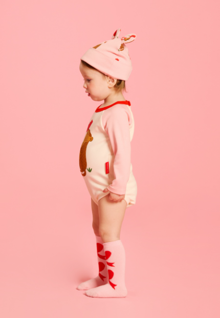 BEBE DE PINO All over squirrel baby bodysuit set