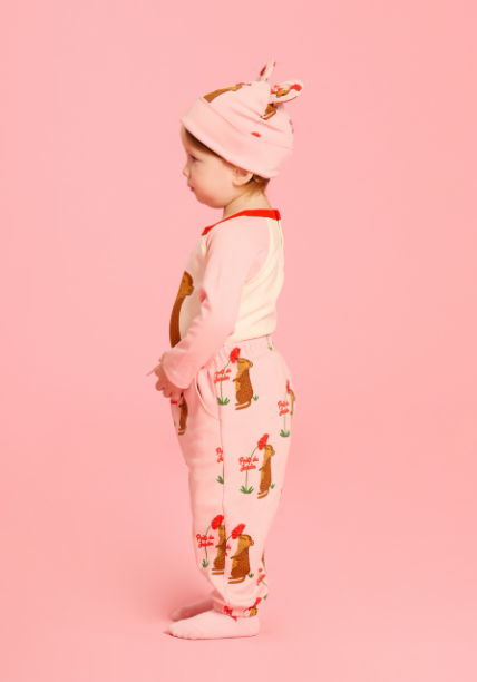 BEBE DE PINO All over squirrel baby bodysuit set