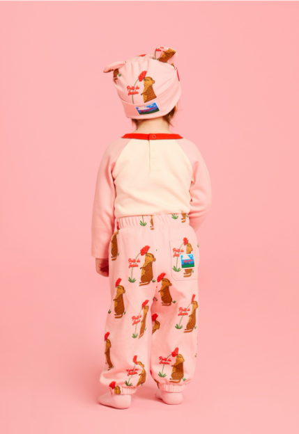 BEBE DE PINO All over squirrel baby bodysuit set