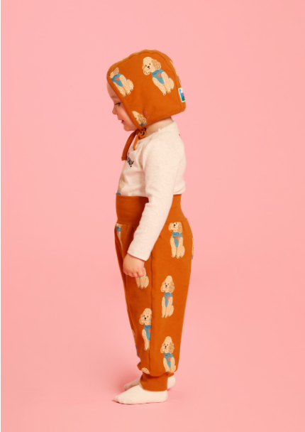 BEBE DE PINO All over poodle baby bodysuit set