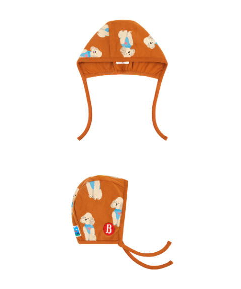 BEBE DE PINO All over poodle baby bodysuit set