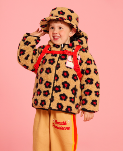 BEBE DE PINO All over leopard persian cat backpack
