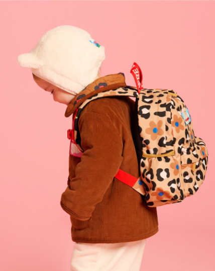 BEBE DE PINO All over leopard persian cat backpack