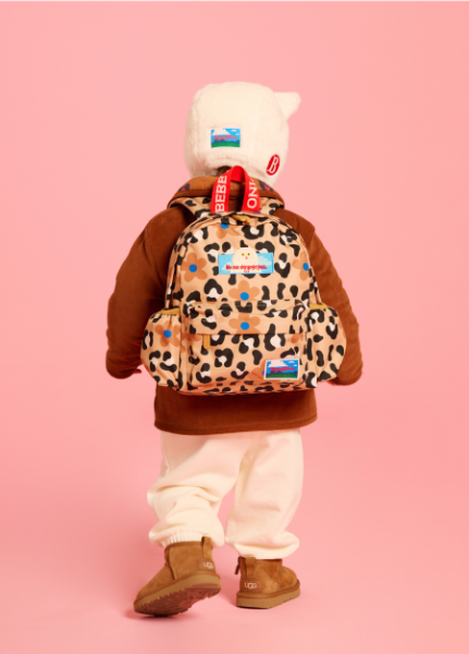 BEBE DE PINO All over leopard persian cat backpack
