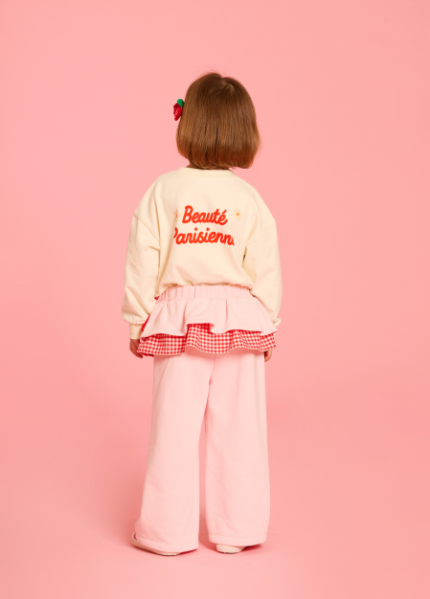 BEBE DE PINO Flower garland long sleeve tee