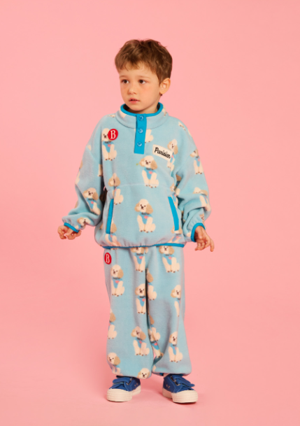 BEBE DE PINO All over poodle fleece sweatpants