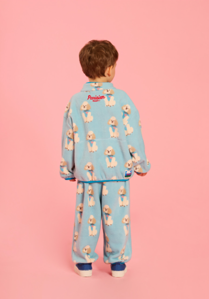 BEBE DE PINO All over poodle fleece sweatpants