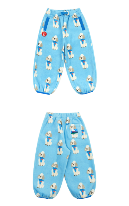 BEBE DE PINO All over poodle fleece sweatpants