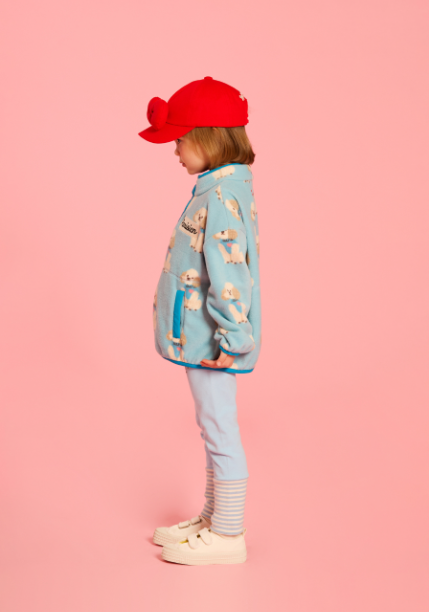 BEBE DE PINO All over poodle fleece sweatshirt