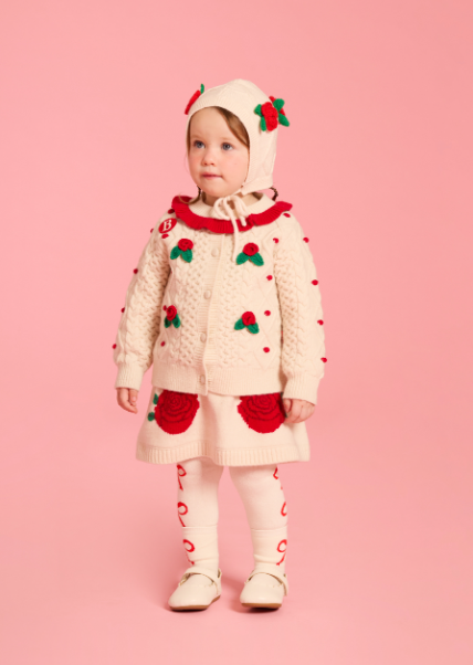 BEBE DE PINO Rose suspender dress
