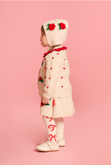 BEBE DE PINO Rose suspender dress