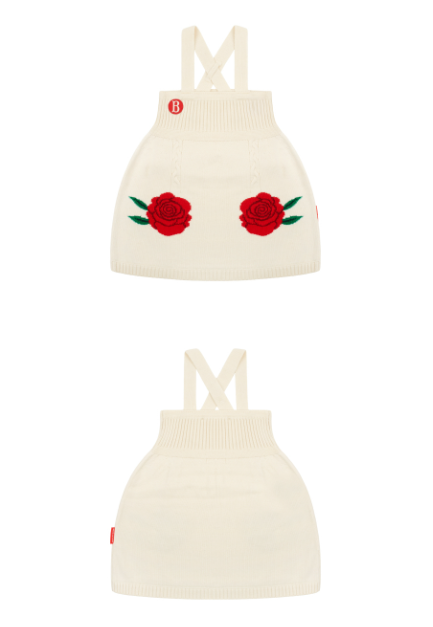BEBE DE PINO Rose suspender dress