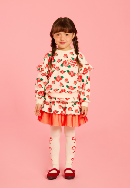 BEBE DE PINO Bebedepino ribbon tights and socks set