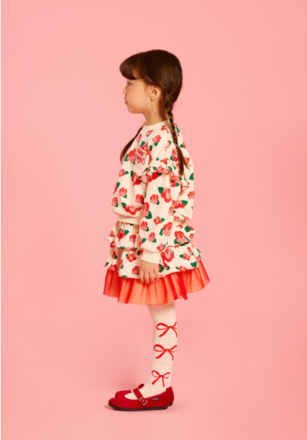 BEBE DE PINO Bebedepino ribbon tights and socks set