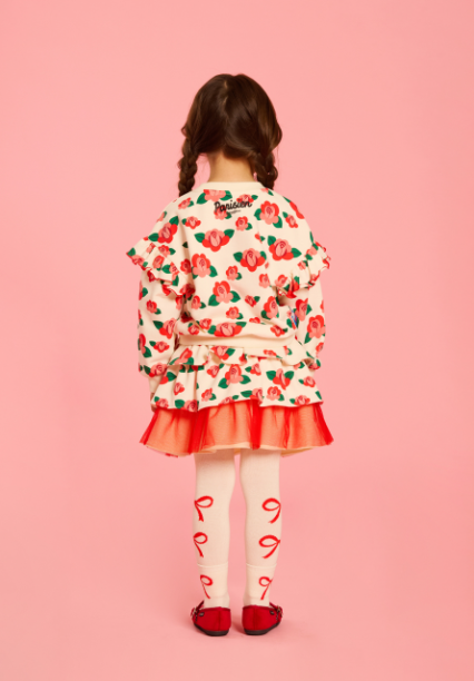BEBE DE PINO Bebedepino ribbon tights and socks set