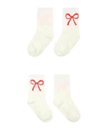 BEBE DE PINO Bebedepino ribbon tights and socks set