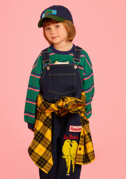 BEBE DE PINO Parrot color block camp cap