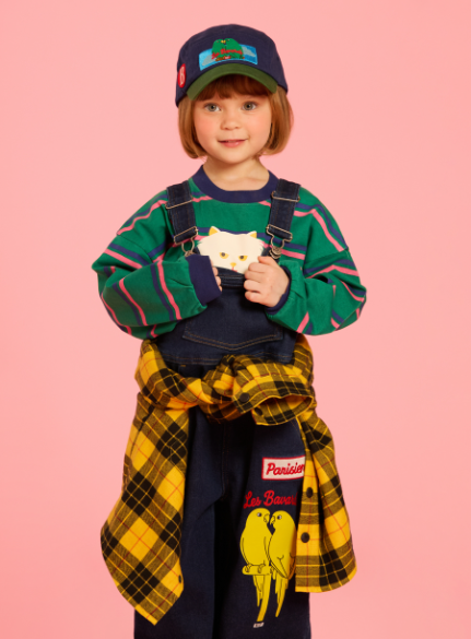BEBE DE PINO Parrot color block camp cap